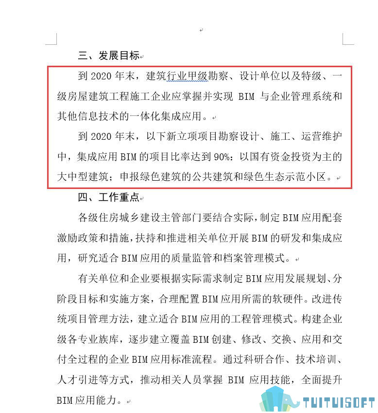 腿腿教学网-BIM政策风向标——全国—《住房城乡建设部关于印发推进建筑信息模型应用指导意见的通知》