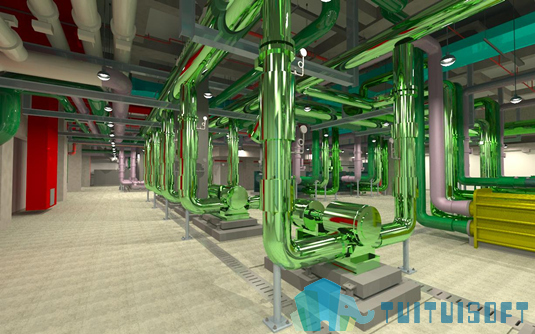 12.jpg 腿腿教学网-有没有BIM机电模型的图片?BIM机电建模效果图长什么样?