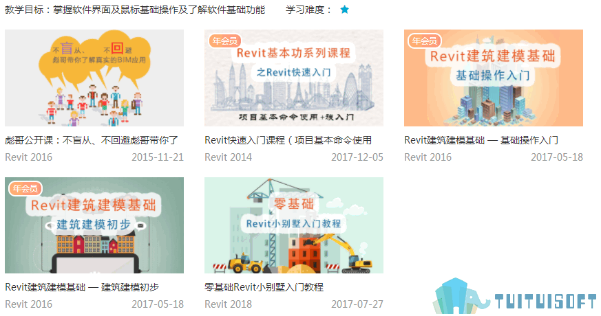 腿腿教学网-BIM教程视频分享一，BIM新手入门教程视频在线观看