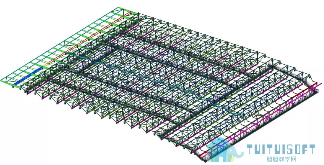 腿腿教学网-【BIM项目案例】长沙市中南大学新校区体育馆含游泳馆项目