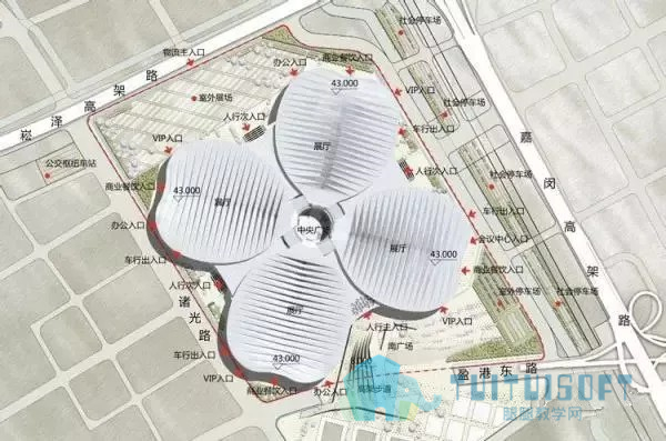 腿腿教学网-BIM技术助力进博会为“四叶草”打造钢铁脊梁