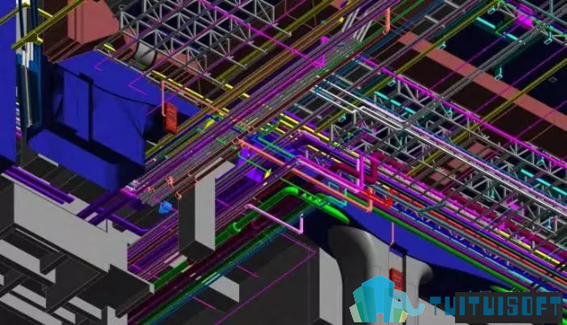 腿腿教学网-基于BIM管线综合方案案例——清河车站BIM管线综合设计应用