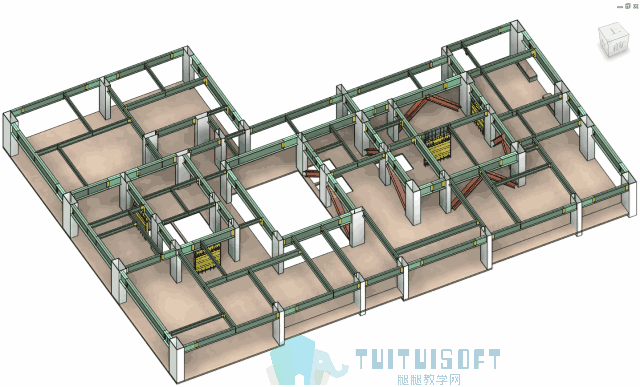 111.gif 腿腿教学网-BIM施工动画应用——视觉表现