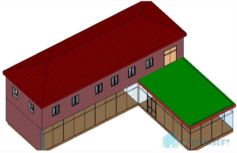 2019-08-22_162510.jpg 腿腿教学网-Revit入门级教程第七章-Revit屋顶(建模示例)