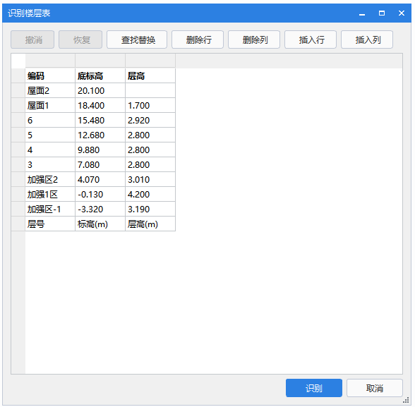 腿腿教学网-BIMMAKE常见问题-怎么识别楼层表