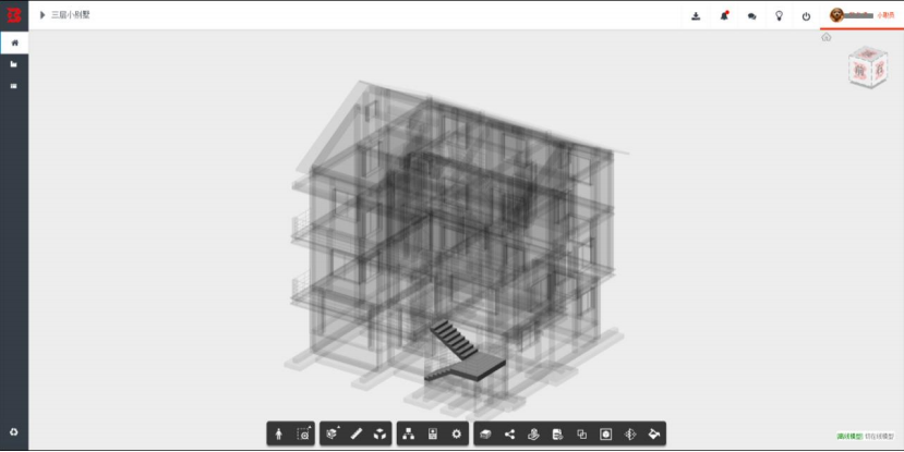 image.png 腿腿教学网-毕埃慕BDIP建筑数据集成平台常见问题-模型的基本浏览操作
