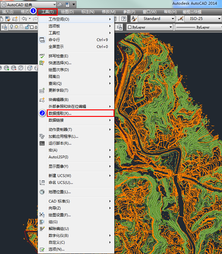 CAD地形图如何提取出高程点文件？