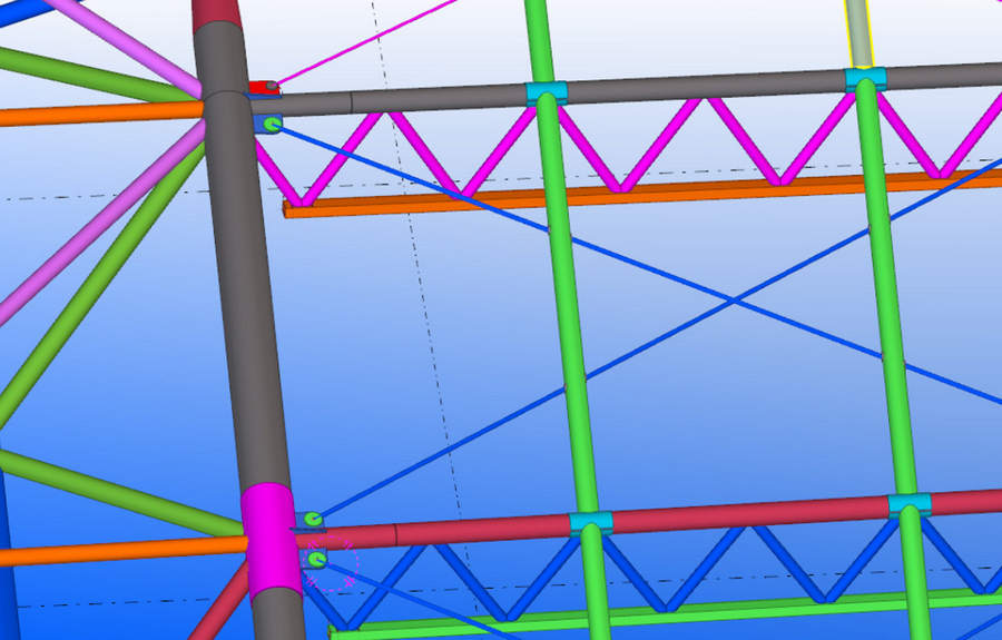 Tekla应用,Tekla 腿腿教学网-Tekla应用于火车站空间结构?具体是怎么做到的?