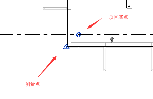 revit项目基点和测量点