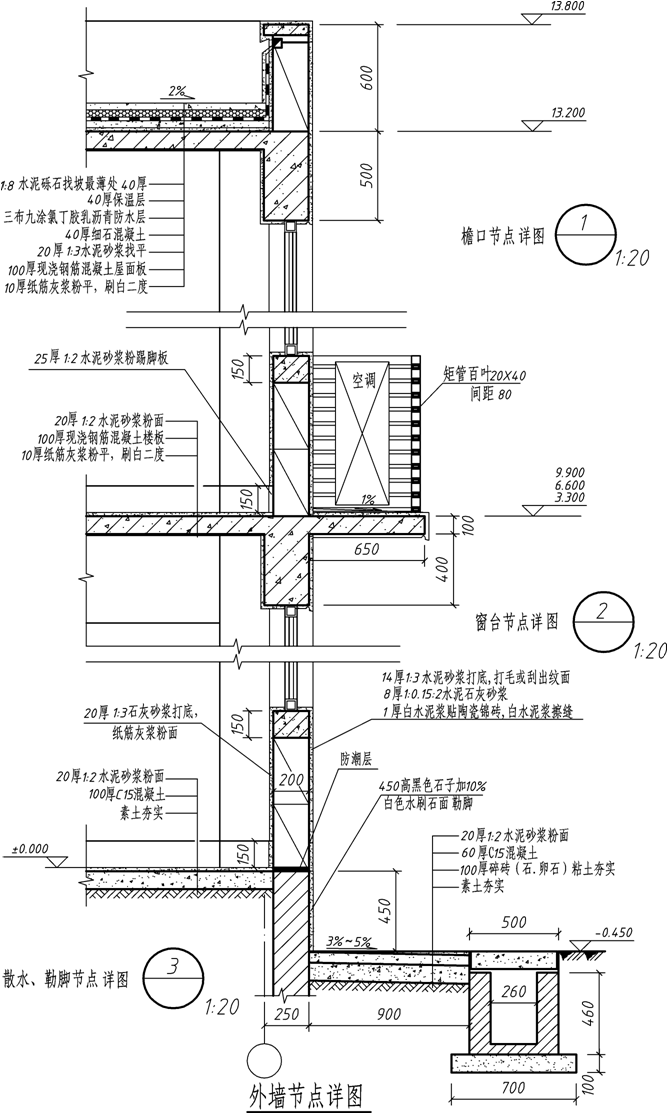 教你读懂外墙墙身详图！