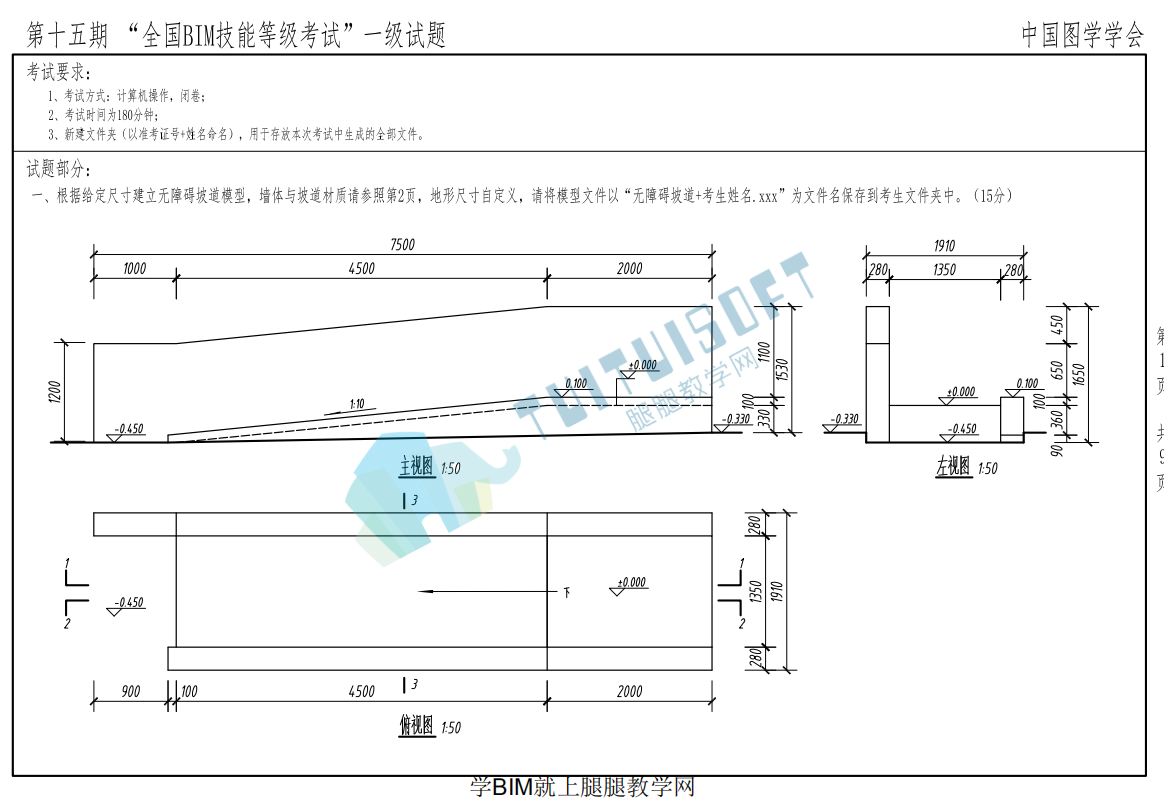腿腿教学网-十五期BIM考试成绩出啦！本期考试的答题情况如何？