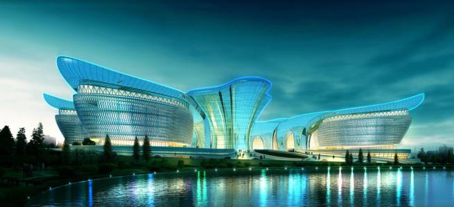 BIM技术,BIM建造,BIM 腿腿教学网-BIM技术如何打造绝美“雪莲”建筑?让BIM建筑之花于大地盛放!