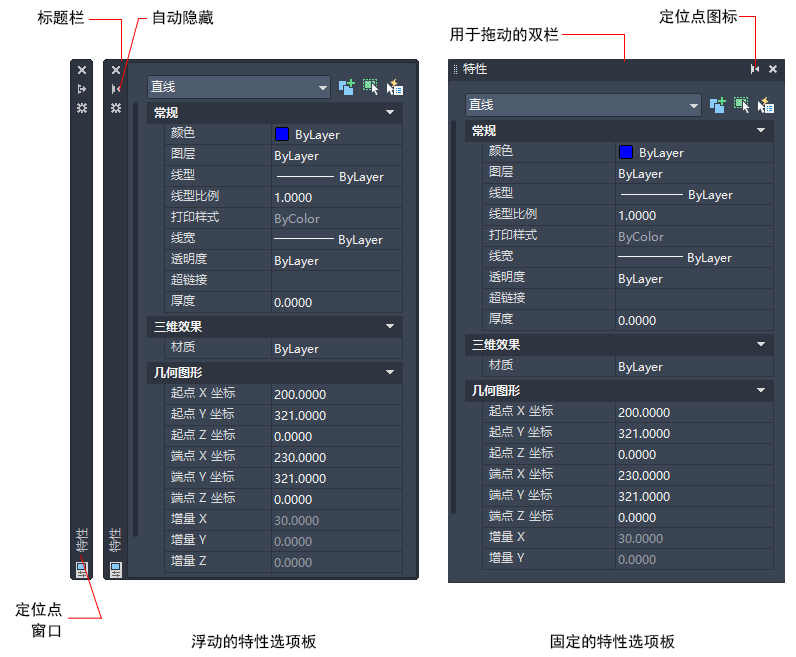 AUTODESK AUTOCAD 2021,AUTODESK AUTOCAD 腿腿教学网-AUTODESK AUTOCAD 2021用户手册:关于设置可固定窗口、选项板和工具栏的行为