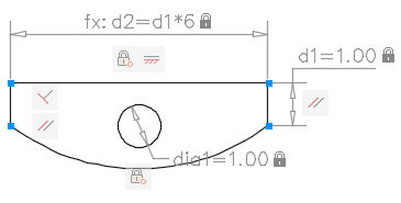 腿腿教学网-AUTODESK AUTOCAD 2021学习手册：关于参数化图形和约束