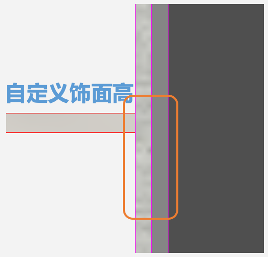 B-1-3 墙饰面基线设置-6.png 腿腿教学网-毕马装饰软件功能详解-墙饰面基线设置