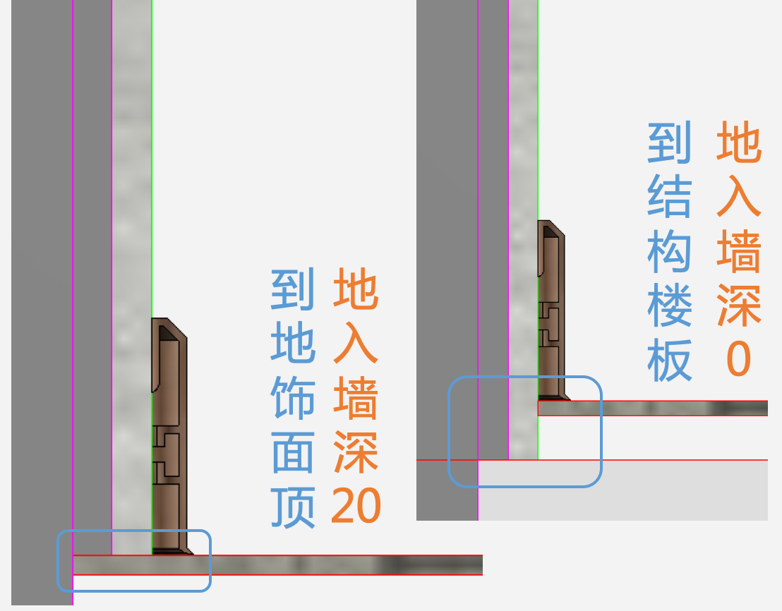 B-1-3 墙饰面基线设置-20.png 腿腿教学网-毕马装饰软件功能详解-墙饰面基线设置