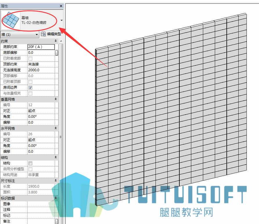 4幕墙创建的墙砖效果.png