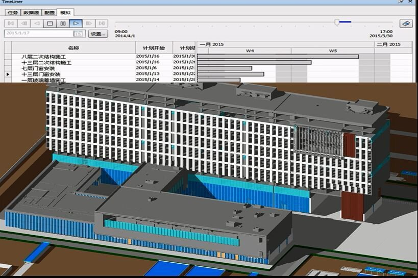 BIM4D施工模拟,BIM案例 腿腿教学网-BIM案例:BIM如何模拟施工进度?有相关的案例吗?
