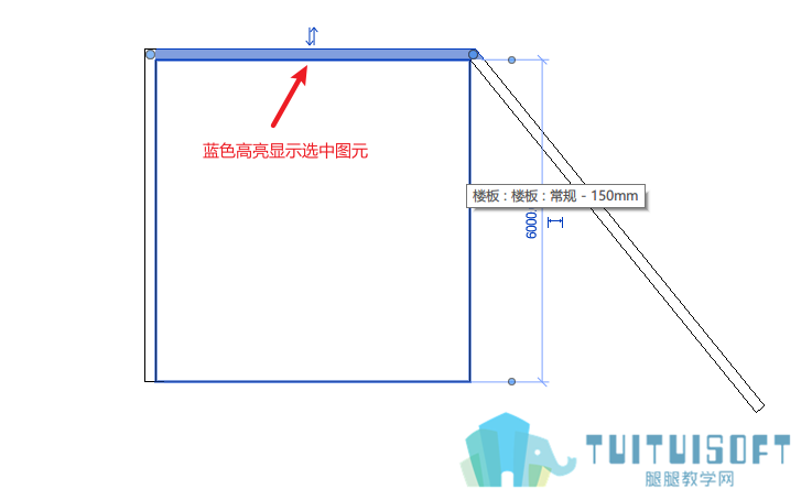 蓝色高亮显示选中图元.png 蓝色高亮显示选中图元.png