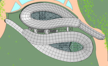 腿腿教学网-BIM案例：BIM怎么用做施工？以九江某生态经济区展馆为例（上）