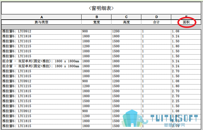 4.窗面积明细表.png