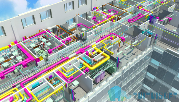 revit画管道,revit 腿腿教学网-你会用revit画管道吗?revit画管道流程!