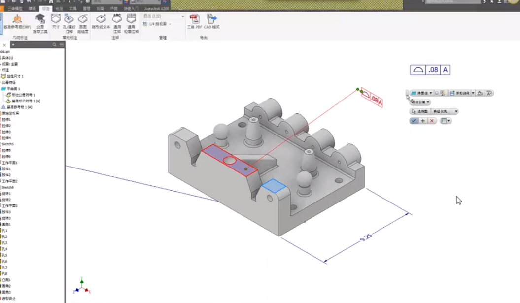 image.png 腿腿教学网-Autodesk Inventor 2022技巧分享之 —— 三维模型标注