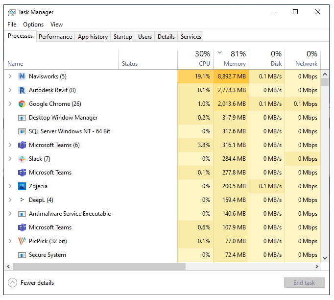 腿腿教学网-navisworks内存不足无法保存怎么办？navisworks Manage时使用的内存量如何扩大