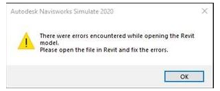 image.png 腿腿教学网-navisworks打开revit模型慢的解决方法:Navisworks“打开Revit模型时遇到错误”