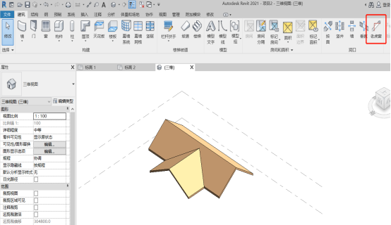 Revit,Revit技巧 腿腿教学网-Revit小技巧:Revit中屋顶结构如何设置老虎窗开洞?