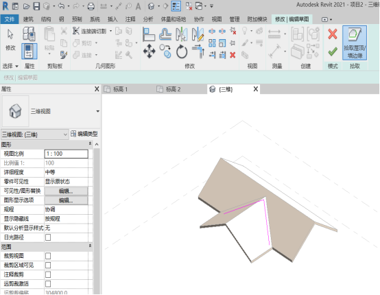 Revit,Revit技巧 腿腿教学网-Revit小技巧:Revit中屋顶结构如何设置老虎窗开洞?