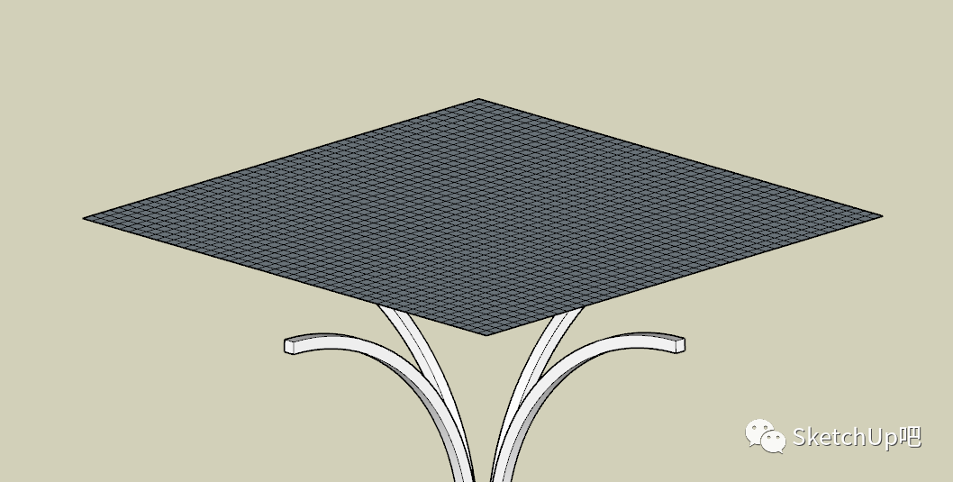 SketchUp,SketchUp技巧 腿腿教学网-如何用SketchUp做廊架建模?小白都能学会!