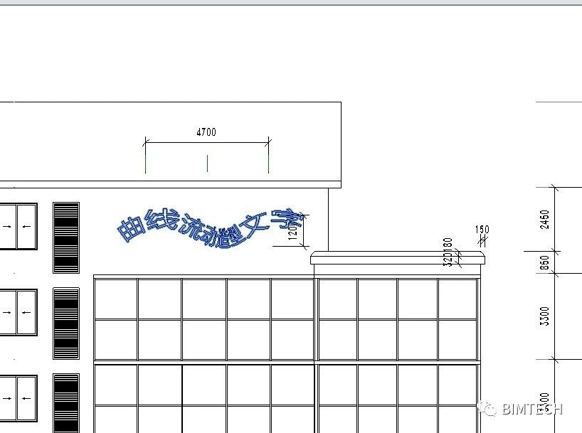 腿腿教学网-Revit+Rhino制作曲线流动文字模型