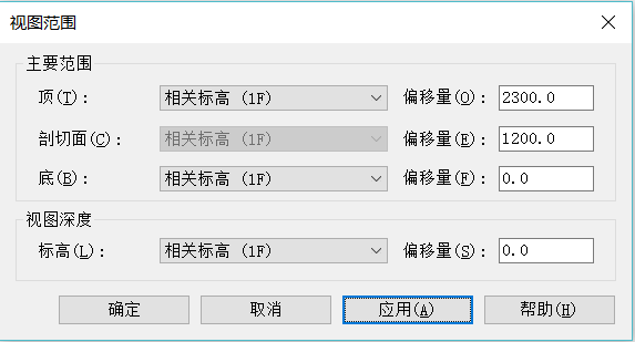 da0f4cc34f6c51ea586bc0a863302327.png 腿腿教学网-Revit调视图范围指什么?Revit视图属性中视图范围的设置