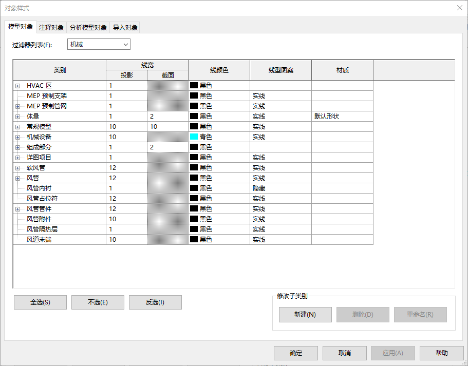 9dfaad8fb062819e7f99c5cd0a3be902.png 腿腿教学网-Revit模型线怎么改颜色?Revit实操小技巧之Revit模型线调整颜色