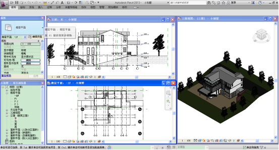 腿腿教学网-Revit可以建模吗？Autodesk Revit建模界面是什么样的？