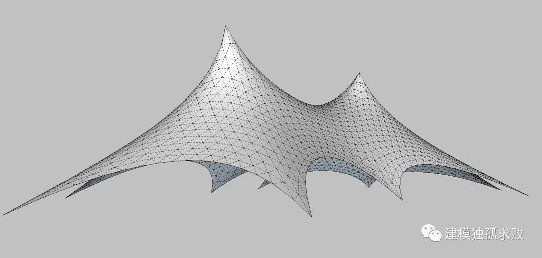 30d25a81a39fae533203104a27040748.jpg 腿腿教学网-SketchUp如何制作张拉膜?SketchUp张拉膜制作教程