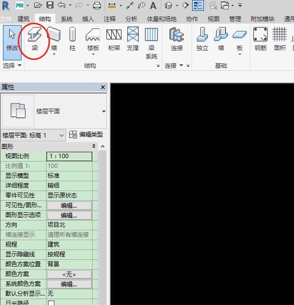 腿腿教学网-Revit怎么画结构梁？Revit中结构梁图文绘制过程