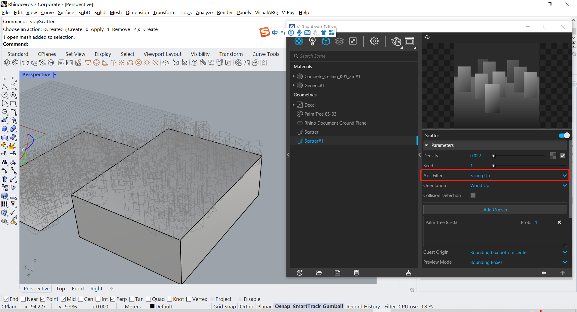 腿腿教学网-Vray5.2有什么新功能？Vray5.2新功能介绍（2）——随机散布
