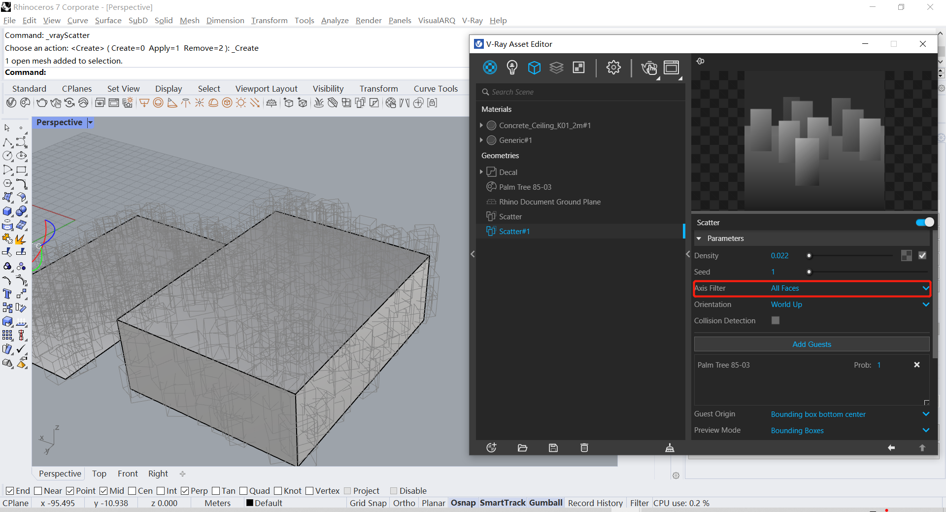 腿腿教学网-Vray5.2有什么新功能？Vray5.2新功能介绍（2）——随机散布
