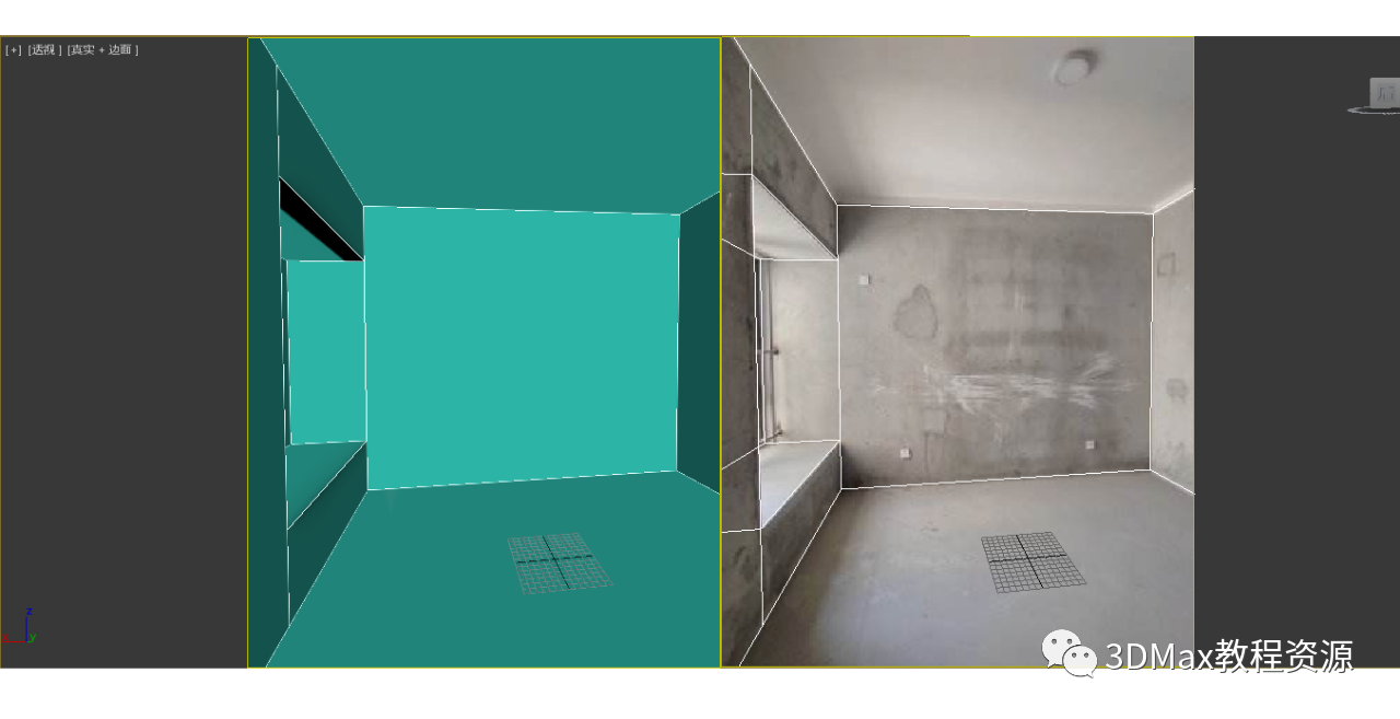 3d1e660dc0f8b4fb5b8459b540f11a9e.png 腿腿教学网-3dmax透视匹配怎么用?3DMax图片透视匹配建模教程