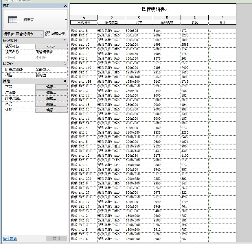 325ff102c682d7c7ee5b1c62e82d5b12.jpg 腿腿教学网-Revit中明细表怎么做?Revit中明细表的添加设置及应用(2)