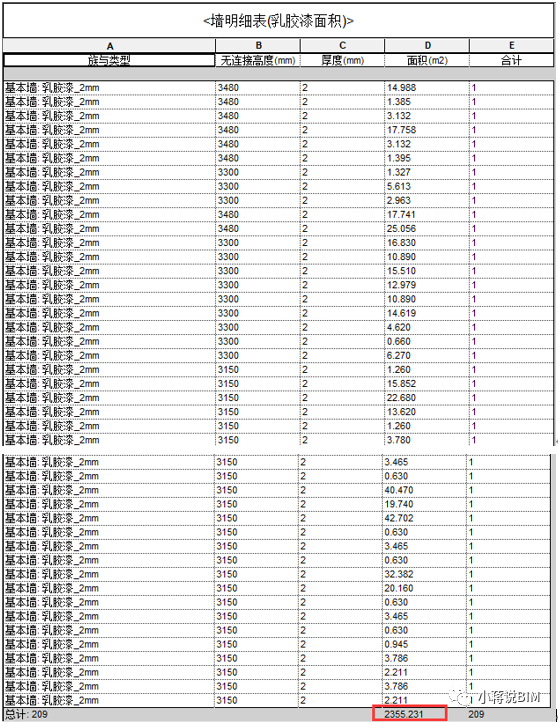 df7a8100c5a14a20fc201c9b814c3729.png 腿腿教学网-BIM怎么算量?用建模方法统计地铁站设备房墙面乳胶漆用量