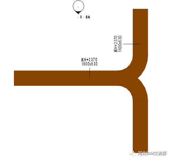 41b8fc6c2dbd1335cb4932e199a8455d.png 腿腿教学网-Revit风管怎么画?Revit顶对齐、底对齐风管绘制方法