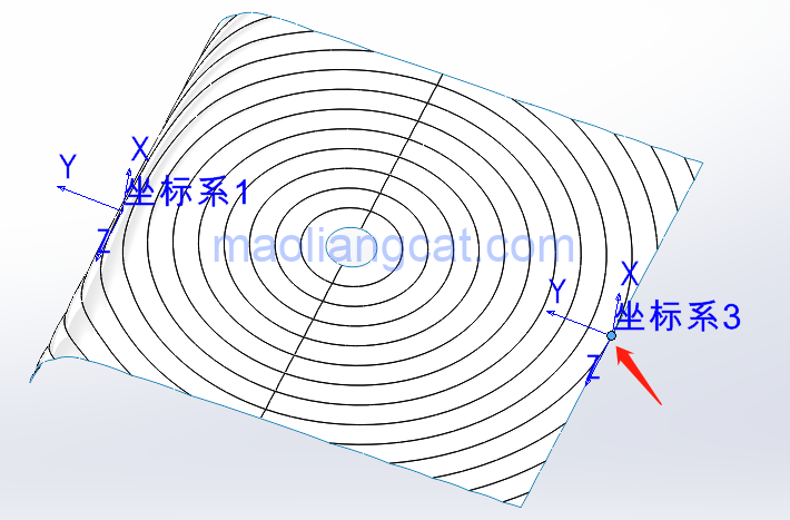 e1d934f23e5ef82eb87318f6cb5a2446.png 腿腿教学网-solidworks建模教程:solidworks如何弯曲曲面及设置三重轴位置?