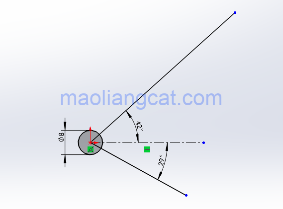 腿腿教学网-Solidworks常见问题解答：Solidworks草图线性阵列无法选择方向是怎么回事？