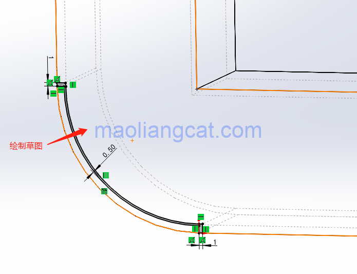 083b7ed4818e30ab8301ba7507bcdc21.png 腿腿教学网-Solidworks圆弧怎么展开?Solidworks直角方管大圆弧展开