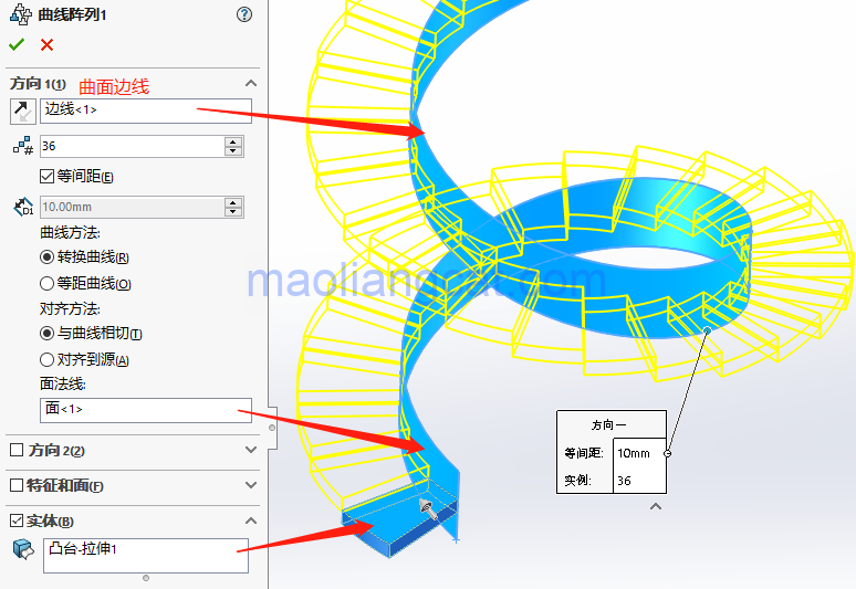 ddb4f6989a98fcdb562075e12528707a.png 腿腿教学网-solidworks怎么画楼梯?solidworks快速画旋转楼梯的两种方法