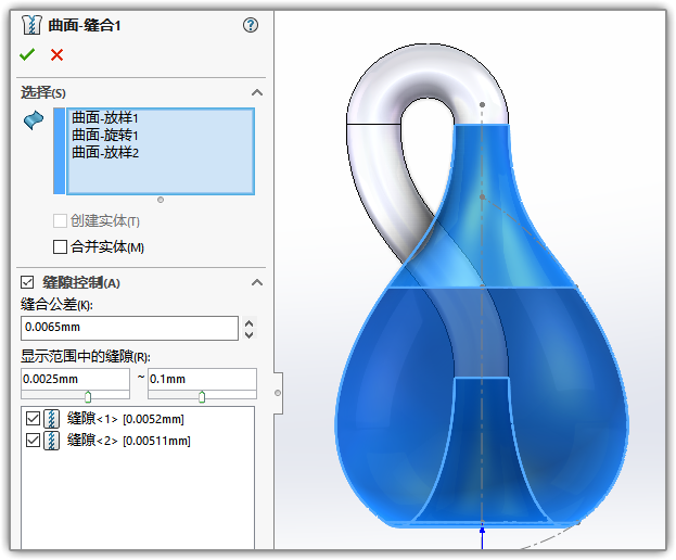 7b2aeee81641312ee54eb0977cd77122.png 腿腿教学网-Solidworks如何画克莱因瓶?Solidworks画克莱因瓶教程