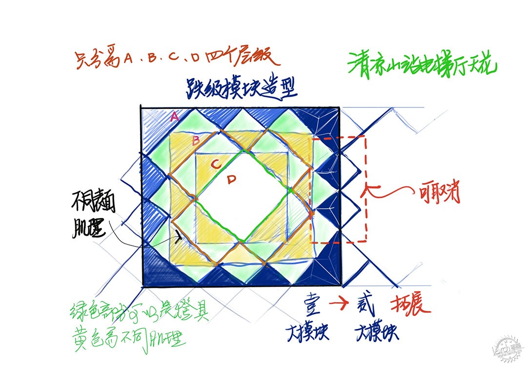 蟠龙开天——南京地铁七号线清凉山站车站环境及艺术品设计第33张图片